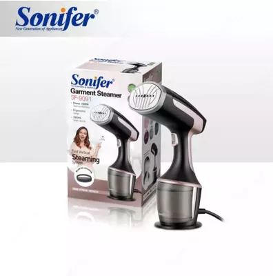 Паровой утюг-отпариватель (ручной) "Sonifer" SF-9091, 1500W (Черный/сиреневый)