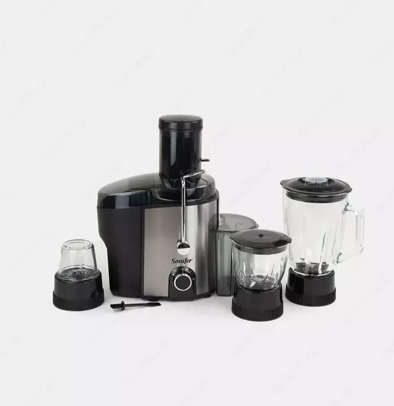 Кухонный комбайн 4 в 1 "SONIFER" SF-5525, 800 W (Серебристый/черный)