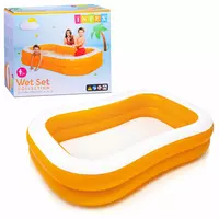 Бассейн надувной (прямоугольный) "INTEX" Мандарин