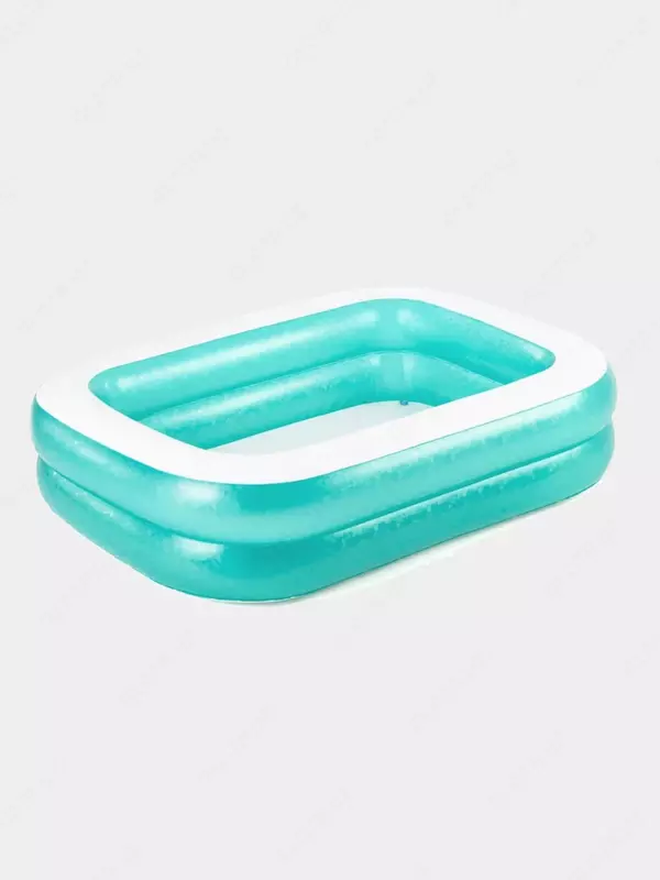 Детский надувной бассейн (прямоугольный) "Bestway" Family Pool, 200 х 146 х 48 см (Арт. - 54005) Белый/голубой