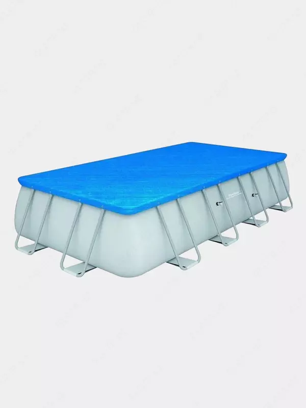 Сборный бассейн (прямоугольный) с аксессуарами "Bestway" Steel Pro МАX 56466, каркасный, 549 x 274 x 122 см (Серый)