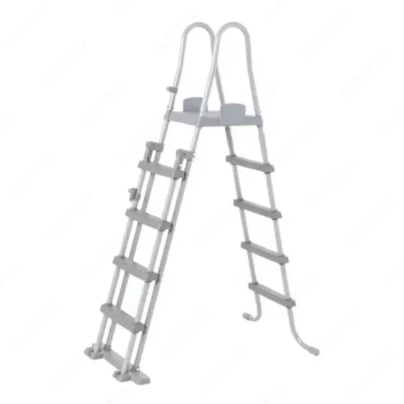 Сборный бассейн (прямоугольный) с аксессуарами "Bestway" Power Steel 56475 BW, каркасный, 732 х 366 х 132 см (Серый)