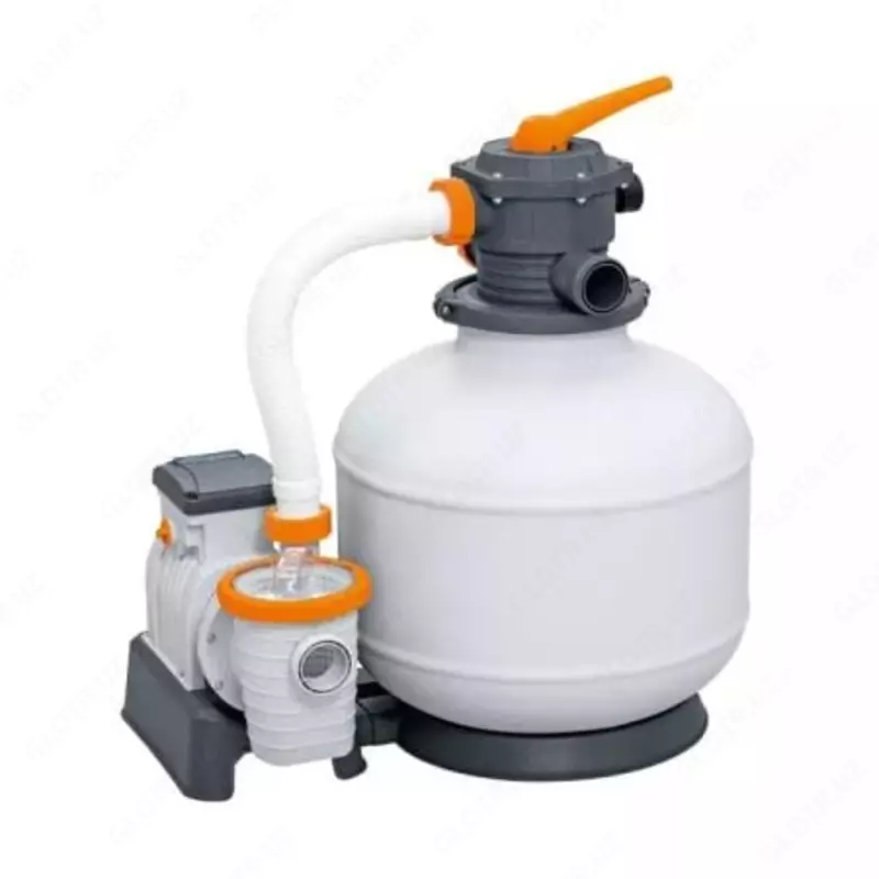 Сборный бассейн (прямоугольный) с аксессуарами "Bestway" Power Steel 56623, каркасный, 956 х 488 х 132 см (Серый)