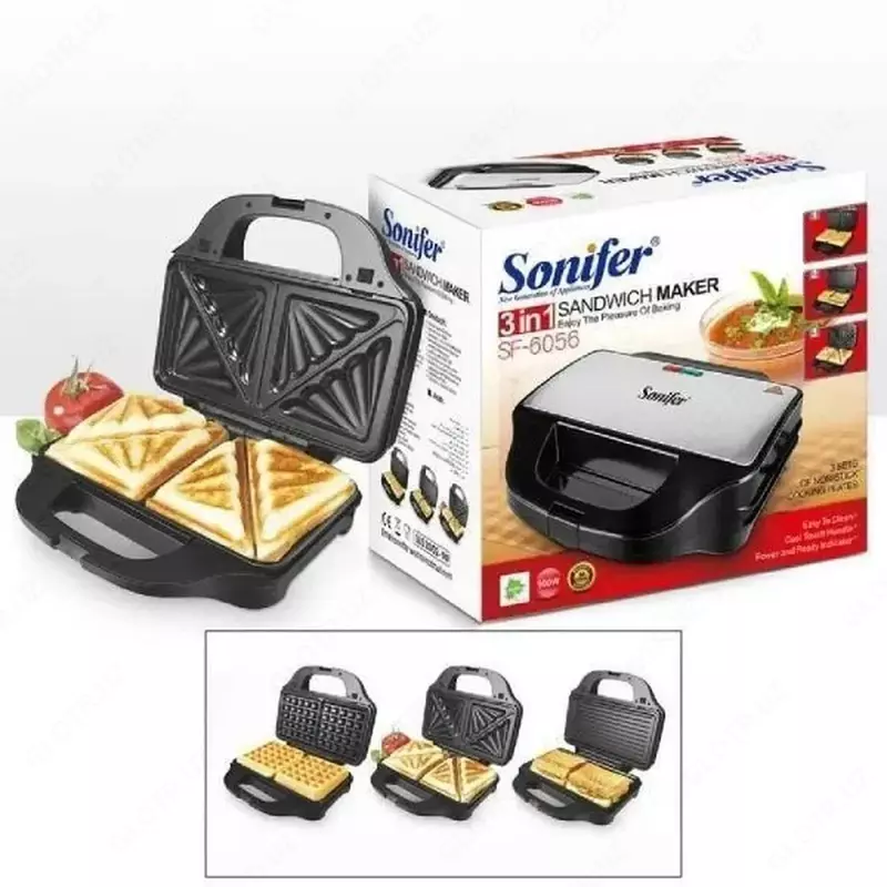 Вафельница и гриль Sonifer, SF-6056