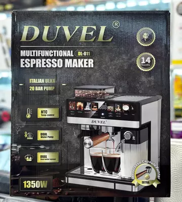 Профессиональная кофемашина (двойная помпа) "DUVEL" DL-011, 1350W, 1 л. (Германия)