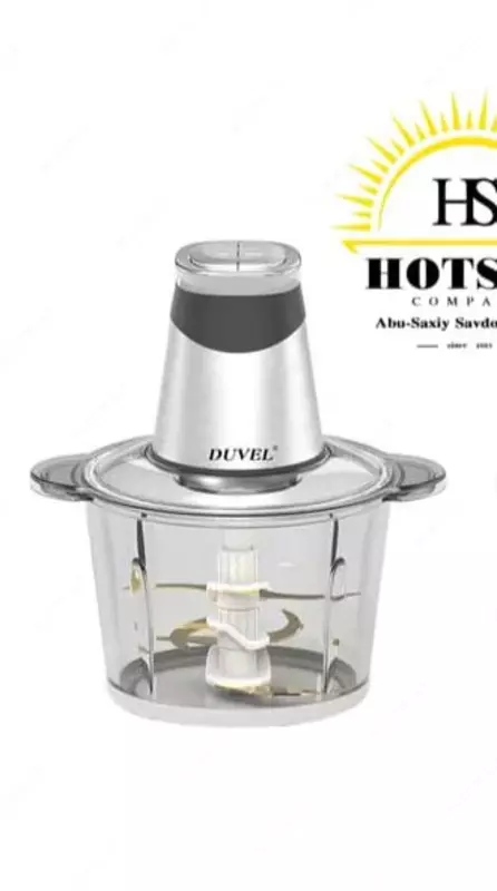 Многофункциональный кухонный чоппер (измельчитель) 2 в 1 "DUVEL" DL-125, 600W, 3 л. (Германия)