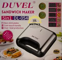 Universal sendvich ishlab chiqaruvchi 5 in 1 (toster) "DUVEL" DL-054
