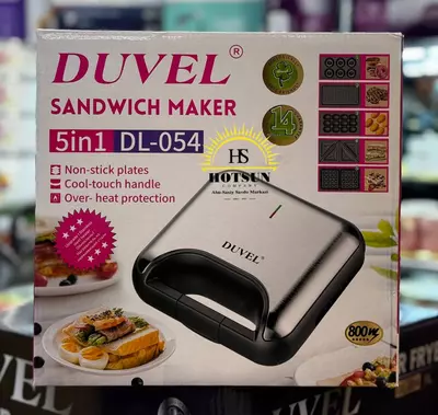 Универсальная сэндвичница 5 в 1 (тостер) "DUVEL" DL-054, 800W, нерж. сталь (Германия)