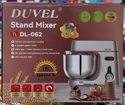Планетарный миксер "DUVEL" DL-062, 1800W, 7 л, 6 режимов, таймер (Германия)