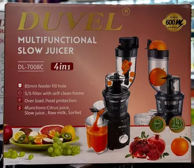 Многофункциональная соковыжималка (шнековая) 4 в 1 "DUVEL" DL-7008C, 600W, 85 мм (Германия)