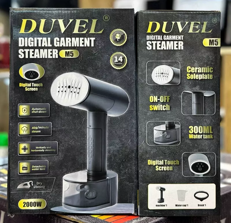 Цифровой отпариватель для одежды (ручной) "DUVEL" M5, 2000W, пар 40 г/мин, 300 мл. (Германия)