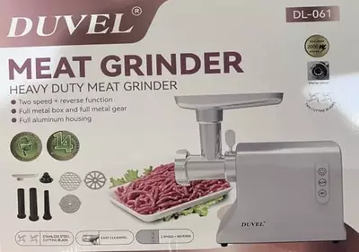 Электрическая мясорубка "DUVEL" DL-061, 2000W, реверс, 2 скорости (Германия)