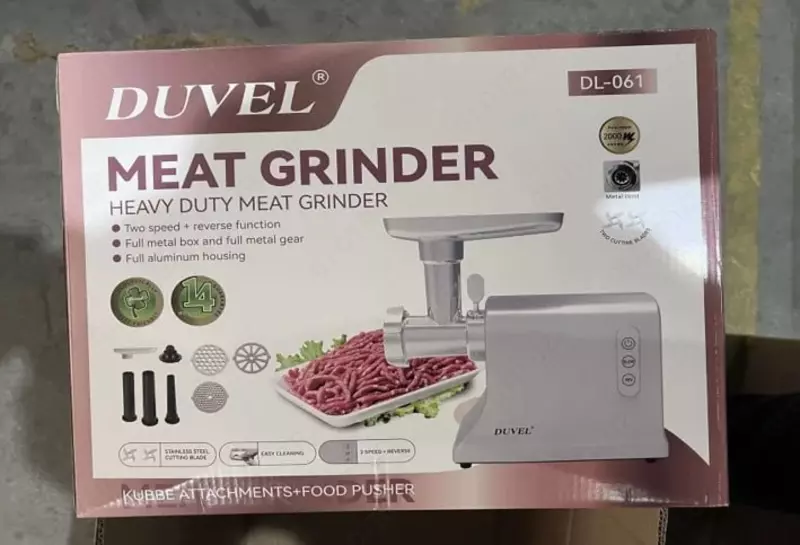 Электрическая мясорубка "DUVEL" DL-061, 2000W, реверс, 2 скорости (Германия)