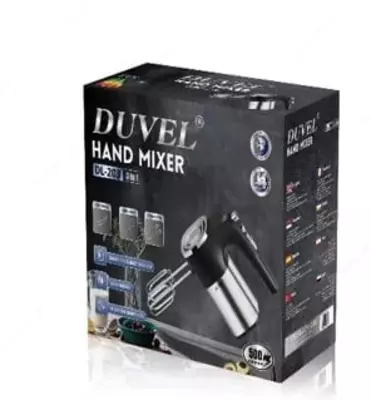 Ручной миксер 3 в 1 "DUVEL" DL-203, 500W, 5 скоростей, Турбо режим (Германия)