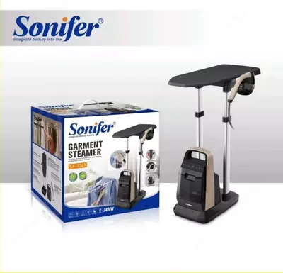 Kiyim bug'lagichi (mini-board) "Sonifer" SF-9149, 2400 Vt, bug' 45 g/min (qora/oltin) Xitoy