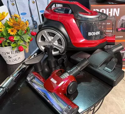 Бытовой пылесос ( inverter) "BOHN" Performer BS-501, 2500Вт, контейнер 3 л., 7 насадок (Розовый/черный)