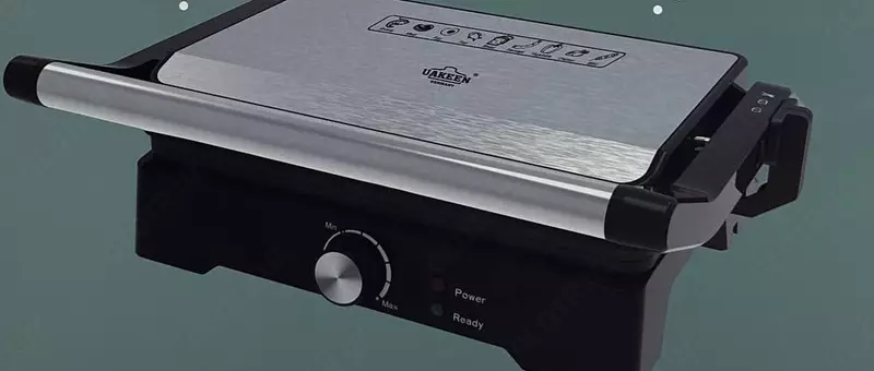 Uakeen ZL-412 elektr panjara, 1500 Vt, haroratni nazorat qilish (Germaniya), metall/qora