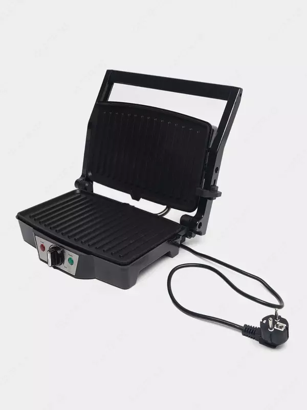 Тостер-гриль "Rabee" RJ-401, для приготовления панини, 1600 Вт, индикатор готовности (Китай) Черный