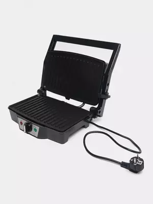 Тостер-гриль "Rabee" RJ-401, для приготовления панини, 1600 Вт, индикатор готовности (Китай) Черный