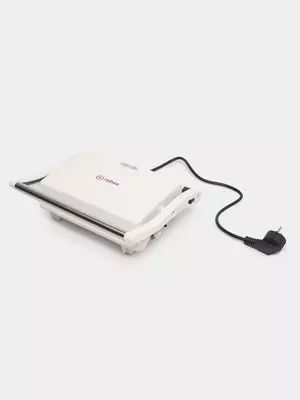 Тостер-гриль "Rabee" RJ-400, для приготовления панини, 1000 Вт, антипригарное покрытие (Китай) Белый