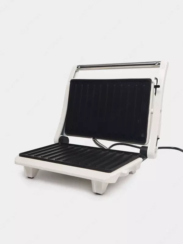 Тостер-гриль "Rabee" RJ-400, для приготовления панини, 1000 Вт, антипригарное покрытие (Китай) Белый