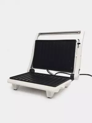 Тостер-гриль "Rabee" RJ-400, для приготовления панини, 1000 Вт, антипригарное покрытие (Китай) Белый