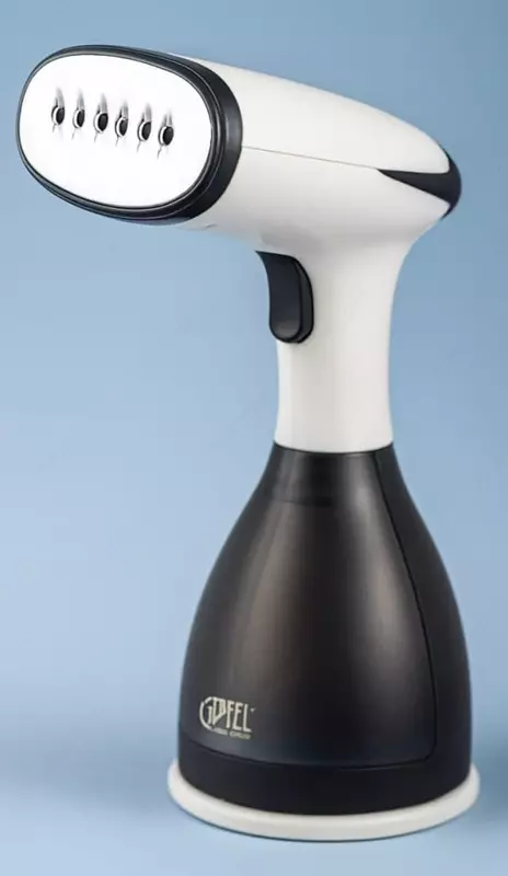 Uy kiyimlarini bug'lash mashinasi (qo'lda) "Gipfel" 8066, 1800 Vt (Germaniya) Qora/Oq