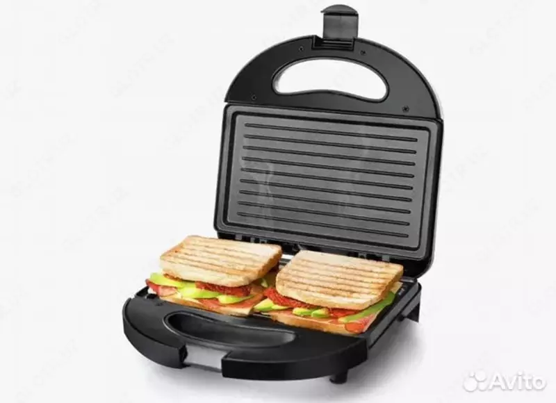 5-in-1 toster-grill "Gipfel" 1157, 800W, 7 almashtiriladigan panellar (Germaniya) Oq/Qora