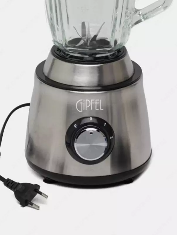 Gipfel GF-5036 2-in-1 blender, 400 Vt, 1,8 litr (Germaniya), metall/qora