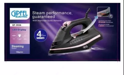 Bug'li dazmol "Gipfel" GF-3926, 2600W, 150 g/min, datchik boshqaruvi (Germaniya) Qora/pushti