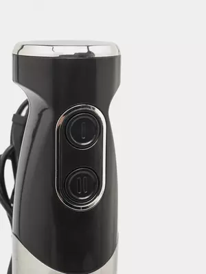 Погружной блендер "Gipfel" GF-1802, 1000Вт, 2 скорости, 1 насадка (Германия) Металлик/черный