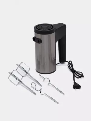 Ручной миксер "BOSCH" 1629, 800 Вт, 3 режима, 4 насадки (Германия) Металлик/черный