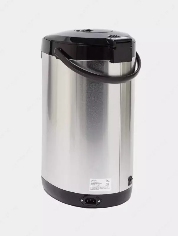 Электрический термопот, 750 Вт 3 способа подачи воды, 6.8 л (Металлик/черный)