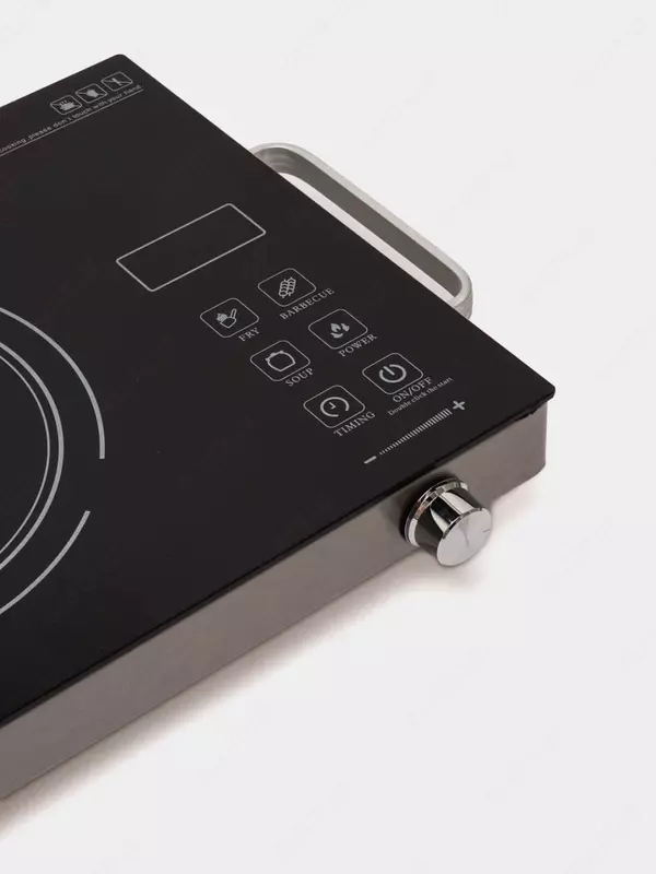 Индукционная электрическая мини-плита (сенсорная) "Samsung" S-303, 3800Вт, 4 режима, таймер (Китай) Черная/серебристая