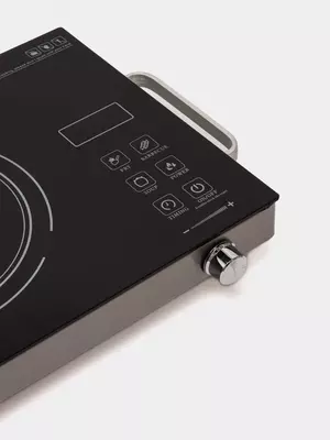 Индукционная электрическая мини-плита (сенсорная) "Samsung" S-303, 3800Вт, 4 режима, таймер (Китай) Черная/серебристая