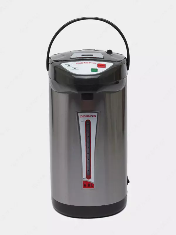 Elektr termopot "Polaris" PO 688, 750 Vt, 3 ta suv ta'minoti usuli, 6,8 l (Metalik/qora)