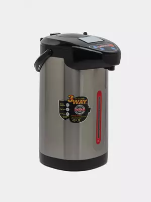 Электрический термопот "EMERALD" EK 7906 TP, 750 Вт 3 способа подачи воды, 6.8 л (Металлик/черный)