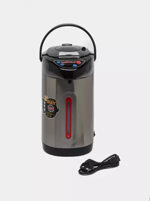 Электрический термопот "EMERALD" EK 7906 TP, 750 Вт 3 способа подачи воды, 6.8 л (Металлик/черный)