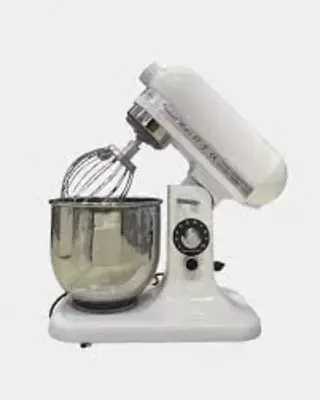Профессиональный планетарный миксер "B7" Original, 500Вт, чаша 7 л, 3 насадки (Китай) Белый