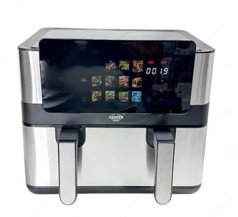 Fritöz "Uakeen" ZL-1714, 3000W, 12 l (Germaniya) Metallik/qora