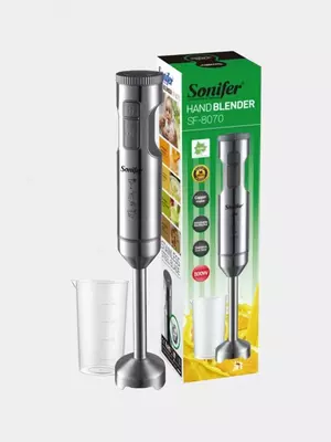 Suv osti blenderi "Sonifer" SF-8070, 800W, Turbo rejimi, 700 ml shisha. (Xitoy) Metallik