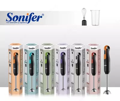 3-in-1 qo'l blenderi "Sonifer" SF-8165, 300W, Turbo rejimi, 700 ml stakan. (Xitoy) Assortiment