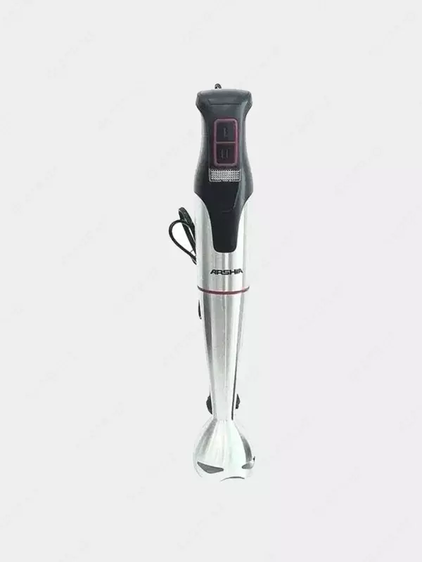Immersion blender "Arshia" 8019, 600W, Turbo rejimi, 500 ml shisha. (Xitoy) Metall/qora