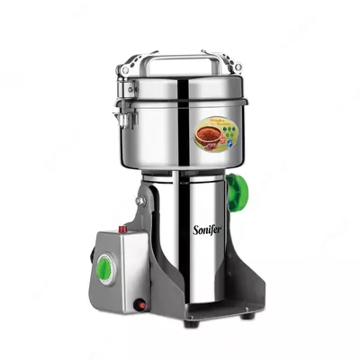 Кофемолка "Sonifer" SF-3584, 2880Вт, 1 емкость (Китай) Металлик