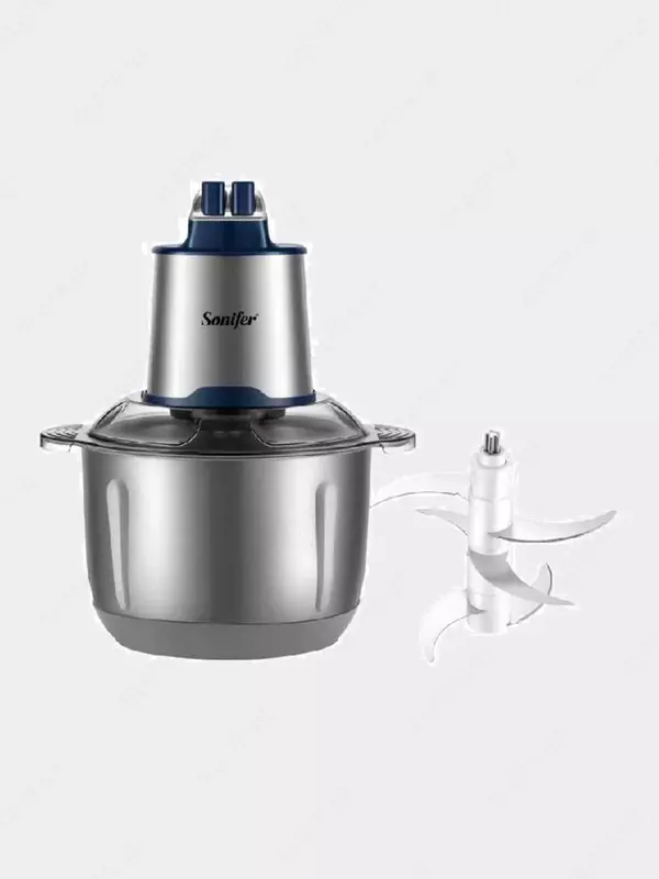 Электрический измельчитель (чоппер) "Sonifer" SF-8122, 400Вт, 4 л., ножи нерж. сталь (Китай) Стальной