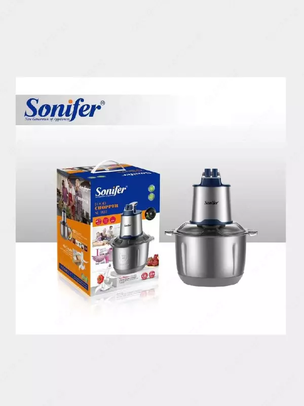 Электрический измельчитель (чоппер) "Sonifer" SF-8122, 400Вт, 4 л., ножи нерж. сталь (Китай) Стальной