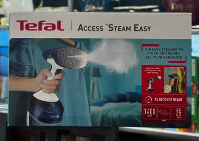 Бытовой отпариватель одежды (ручной) "Tefal" Access Steam Easy DT7170E1, 1400W, 25 г/мин (Франция) Синий/белый