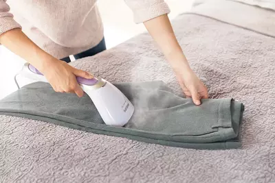 Бытовой отпариватель одежды (ручной) "Philips" Steam&Go Plus GC360, 1200W, 22 г/мин (Китай) Сиреневый/белый