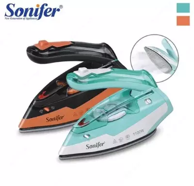 Паровой утюг (дорожный) "Sonifer" SF-9054, 1100Вт, 150 г/мин, керамическая подошва (Китай) Ассортимент
