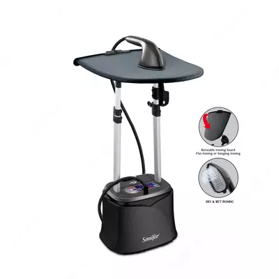 Бытовой отпариватель одежды (мини доска) "Sonifer" SF-9123, 1950W, 3 режима, 2.2 л. (Китай) Черный